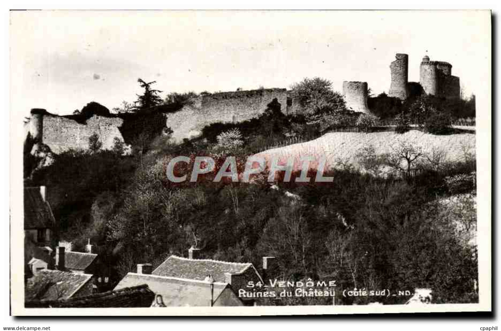 CPA Vendome Ruines du Chateau