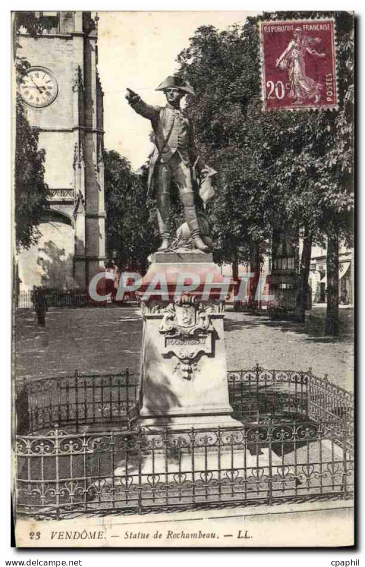 CPA Vendome Statue De Rochambeau