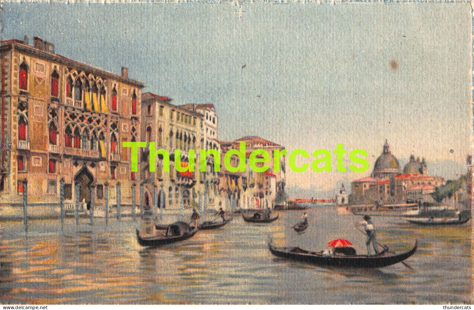 CPA VENISE VENEZIA VENICE ILLUSTRATEUR AQUARELLE CANAL GRANDE E CHIESA DELLA SALUTE