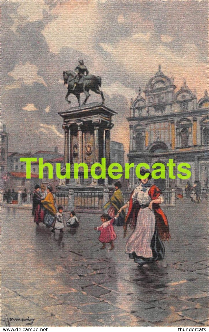 CPA VENISE VENEZIA VENICE ILLUSTRATEUR AQUARELLE MONUMENTO A COLLEONI