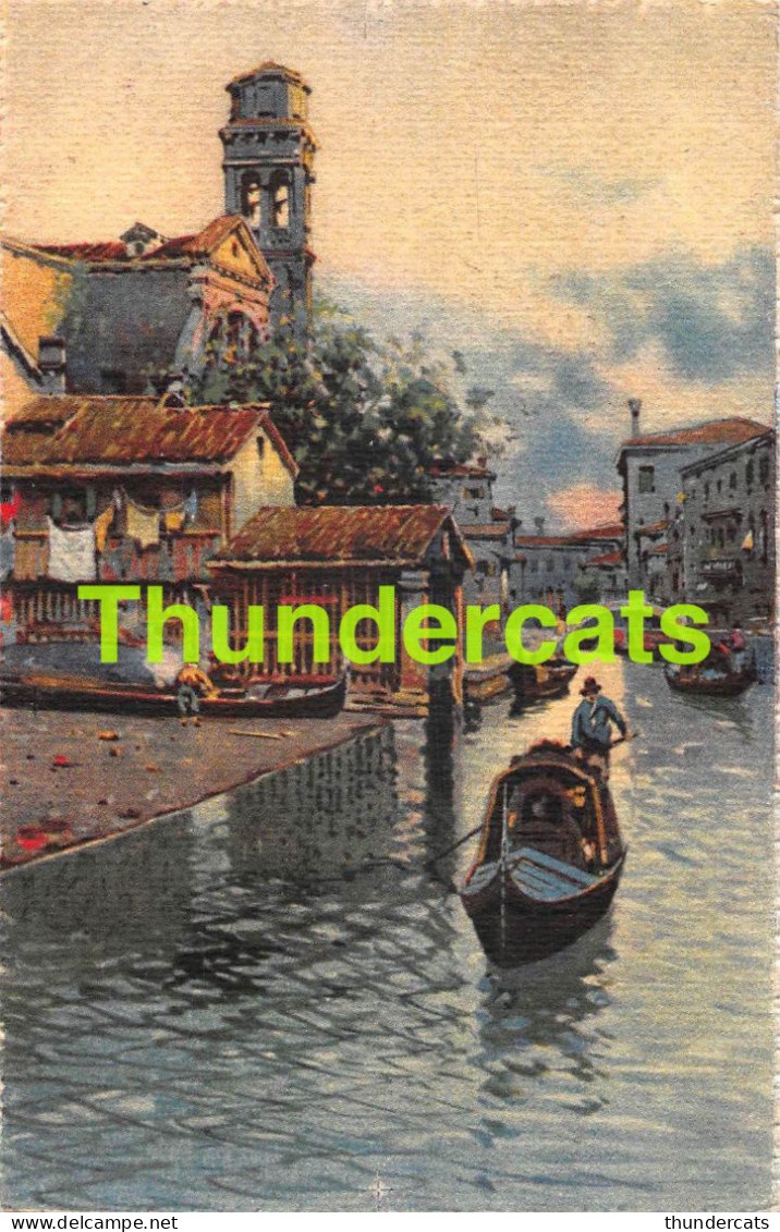 CPA VENISE VENEZIA VENICE ILLUSTRATEUR AQUARELLE SQUERO SAN TROVASO