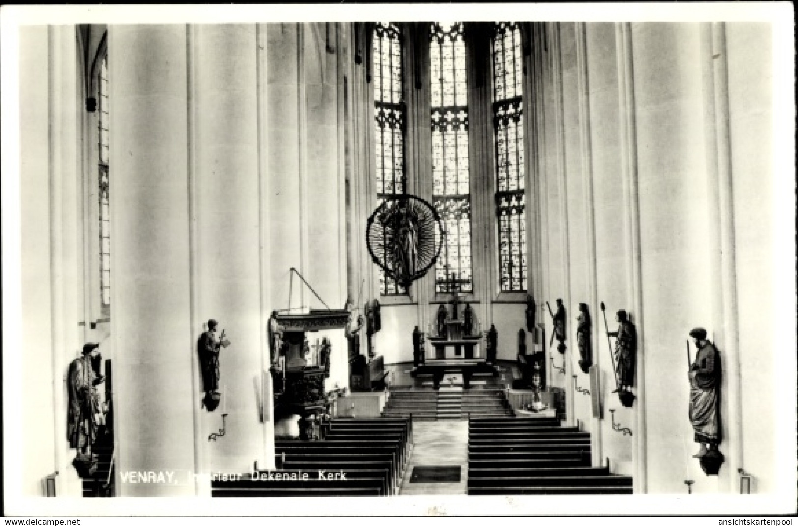 CPA Venray Limburg Niederlande, Interieur Dekenale Kerk