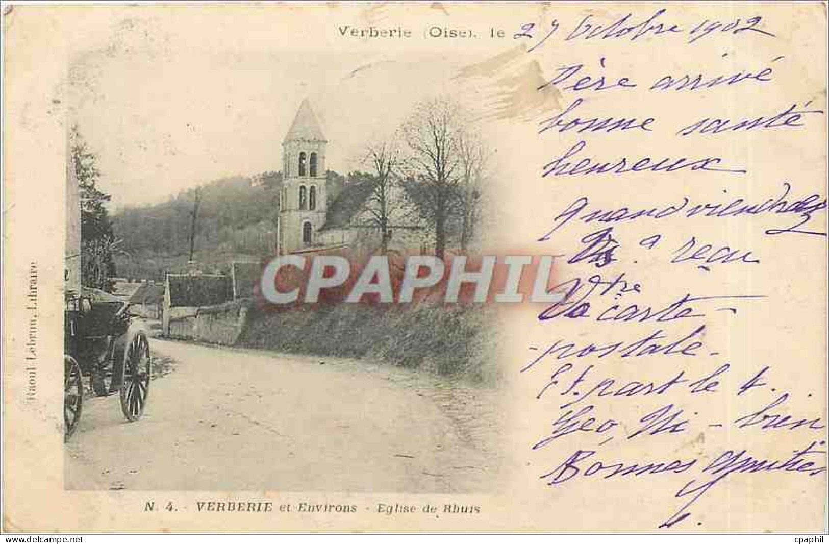 CPA Verberie et Environs Eglise de Rhuis