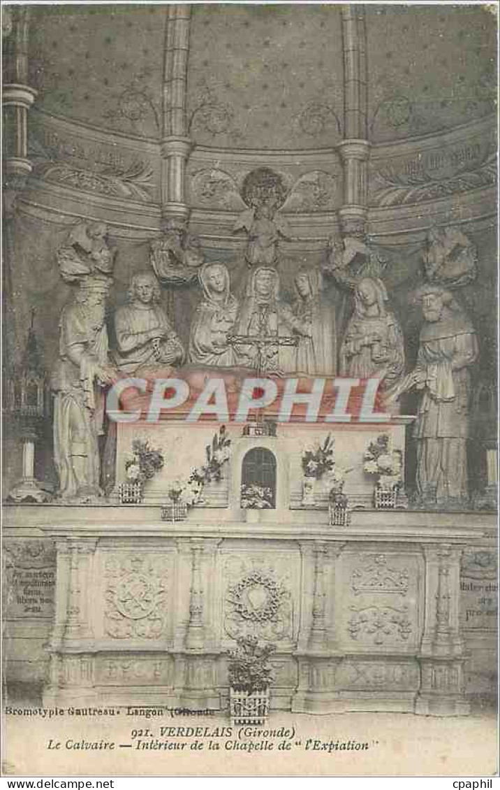 CPA Verdelais Gironde Le Calvaire Interieur de la Chapelle de l'Expiation