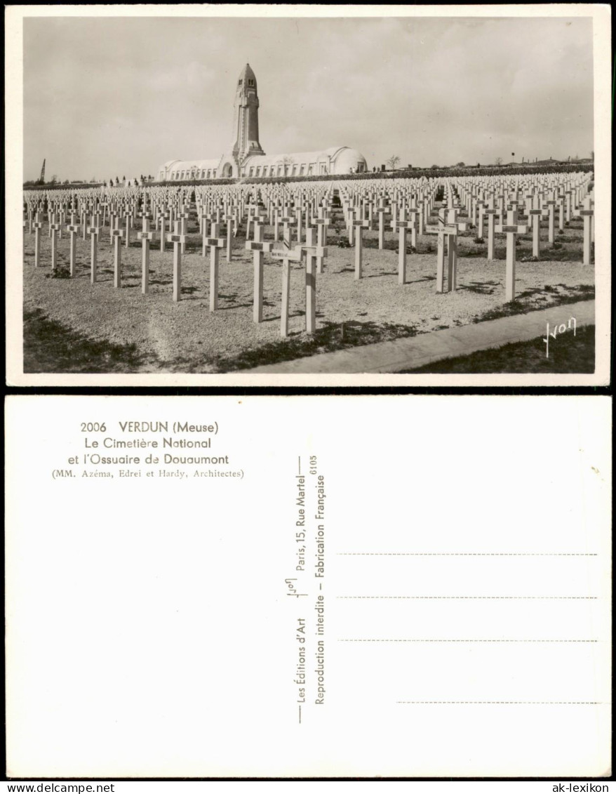 CPA Verdun Beinhaus von Douaumont / Ossuaire de Douaumont 1954