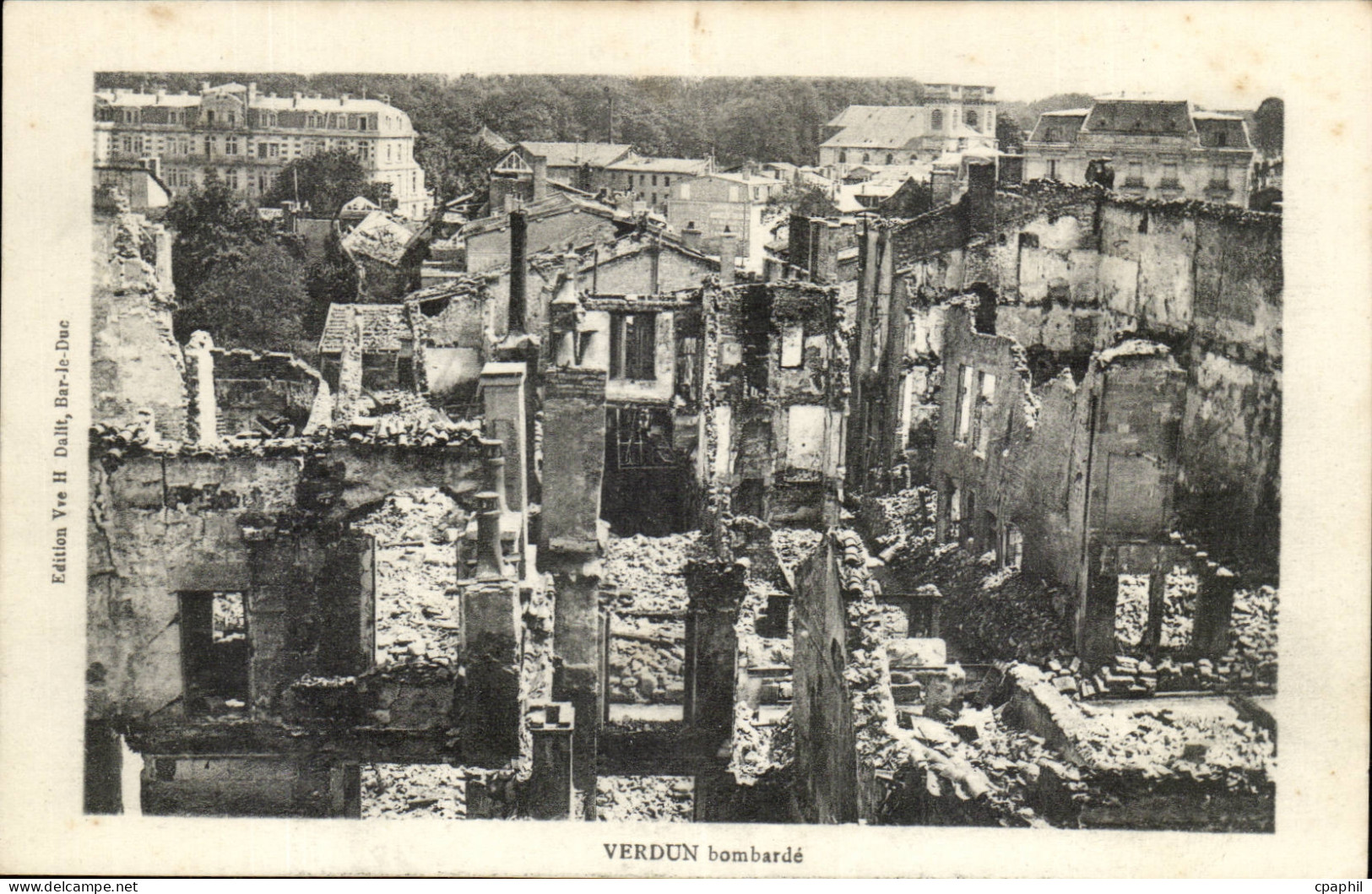 CPA Verdun bombarde