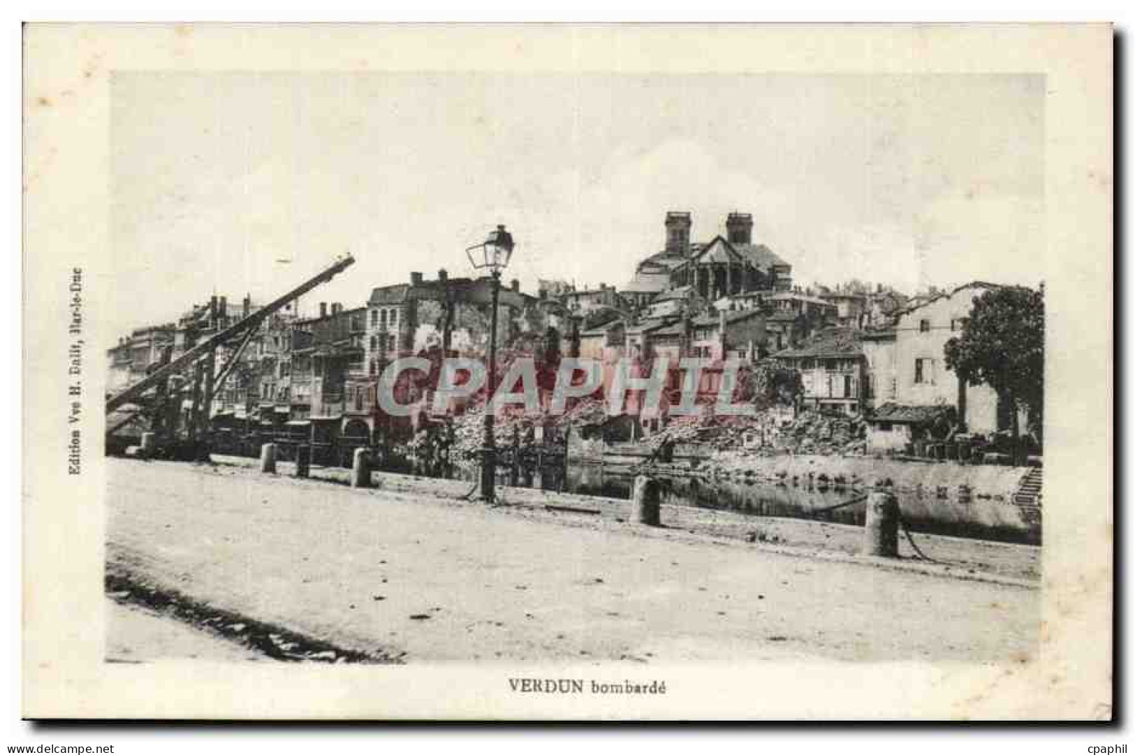 CPA Verdun bombarde