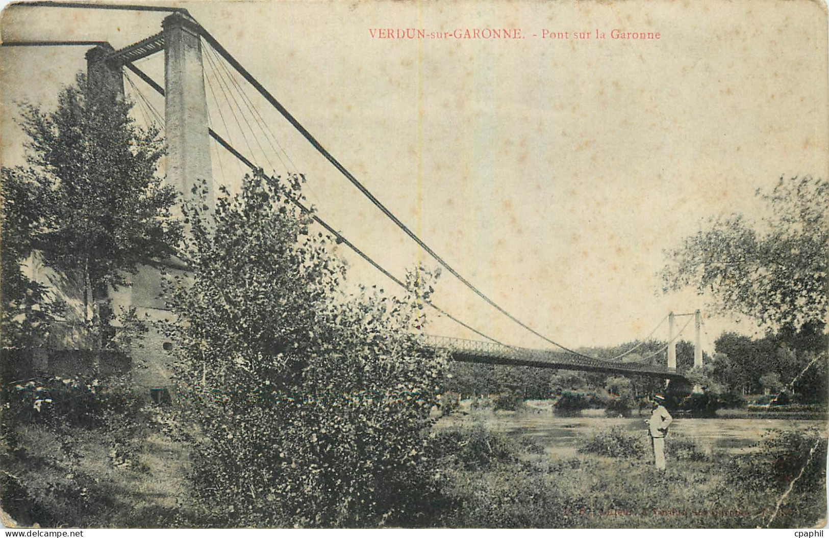 CPA Verdun sur Garonne Pont sur la Garonne