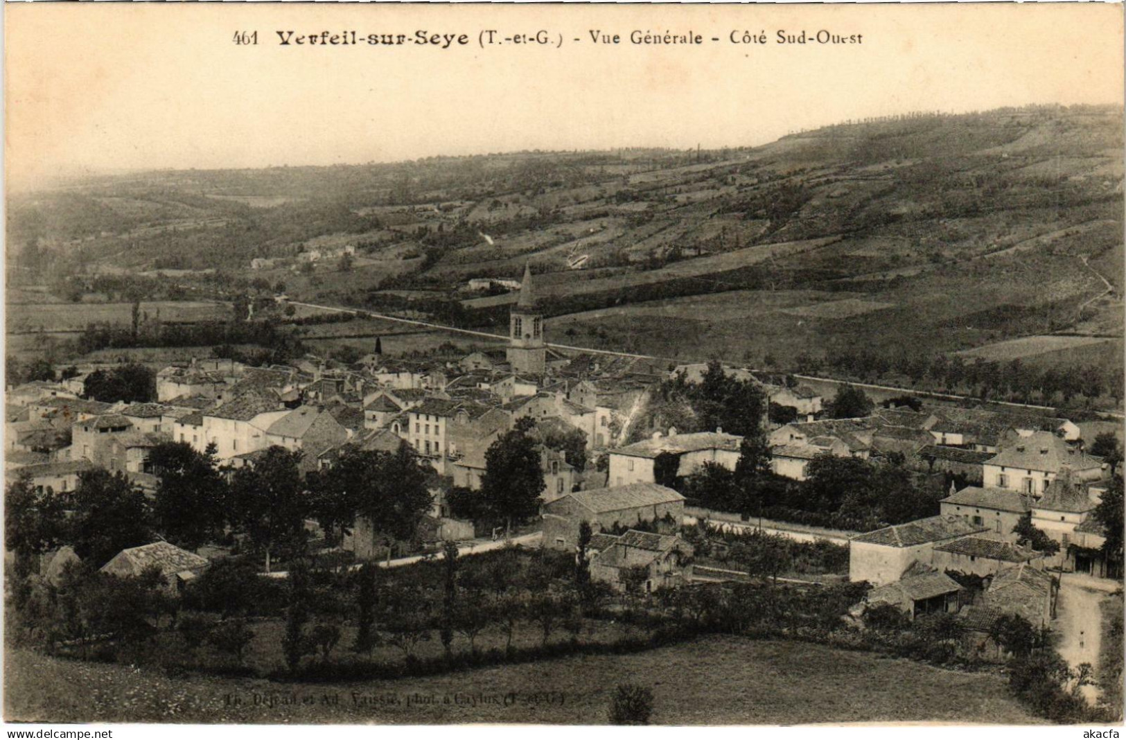 CPA VERFEIL sur Seye - Vue générale (89752)