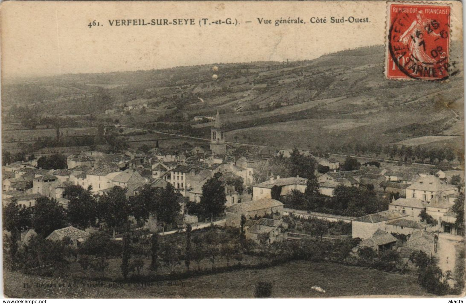CPA VERFEIL-SUR-SEYE Vue générale (979342)
