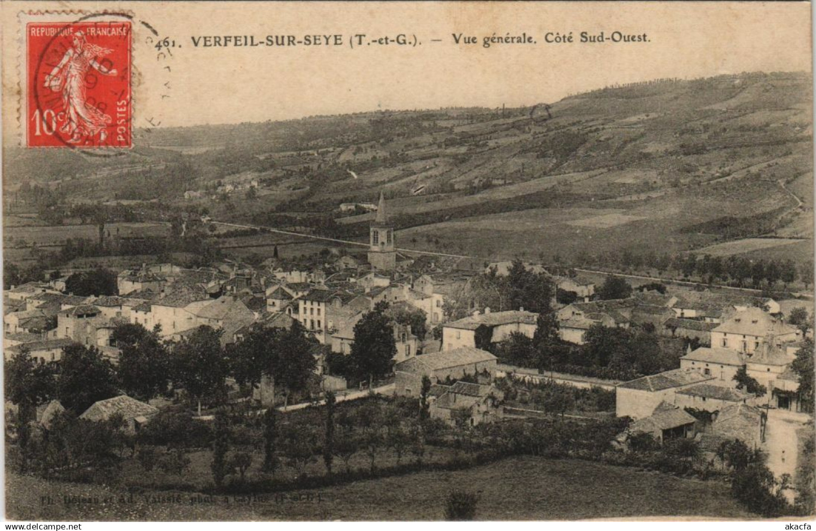 CPA VERFEIL-SUR-SEYE Vue générale (979343)