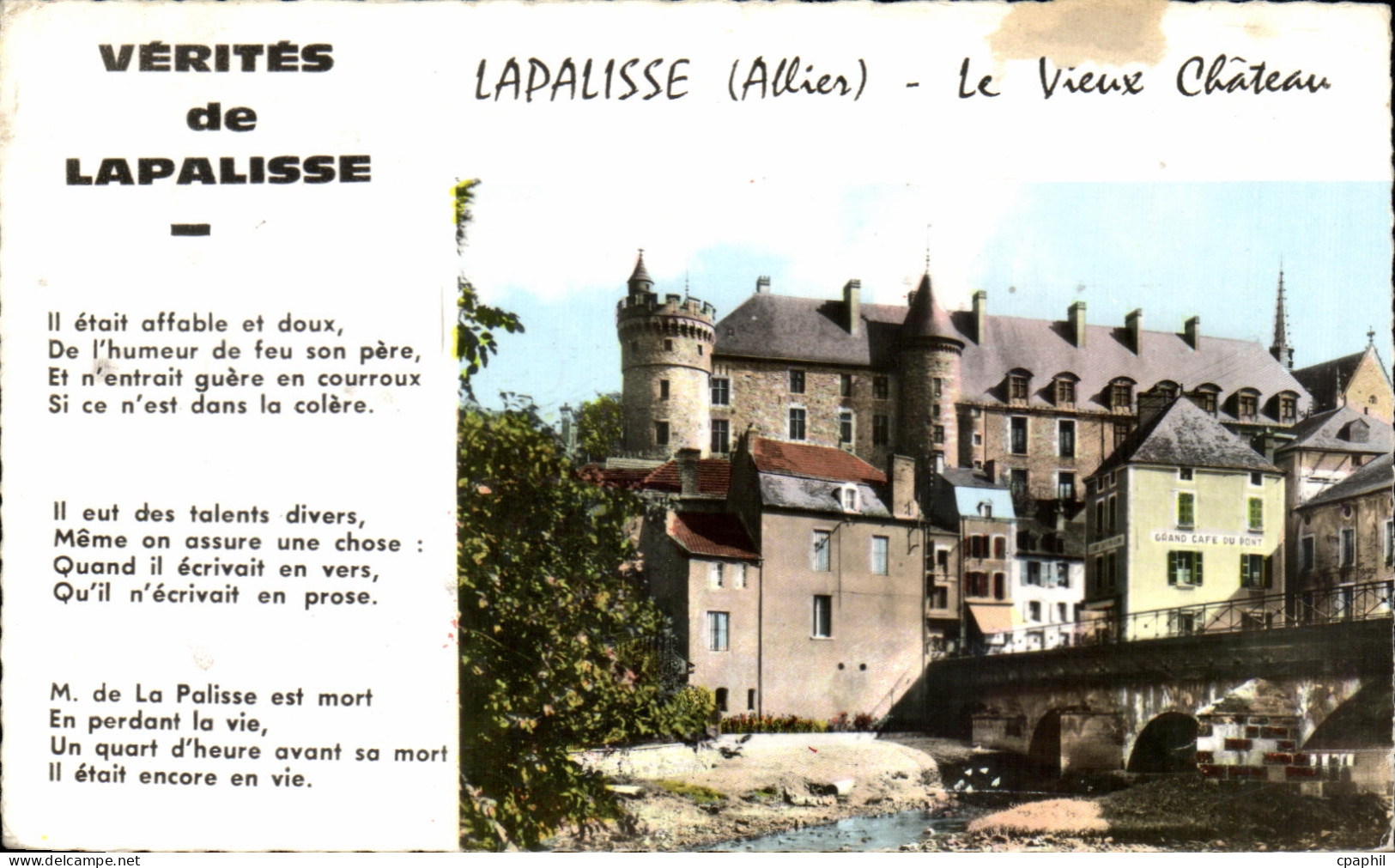 CPA Verites de Lapalisse Le Vieux Chateau