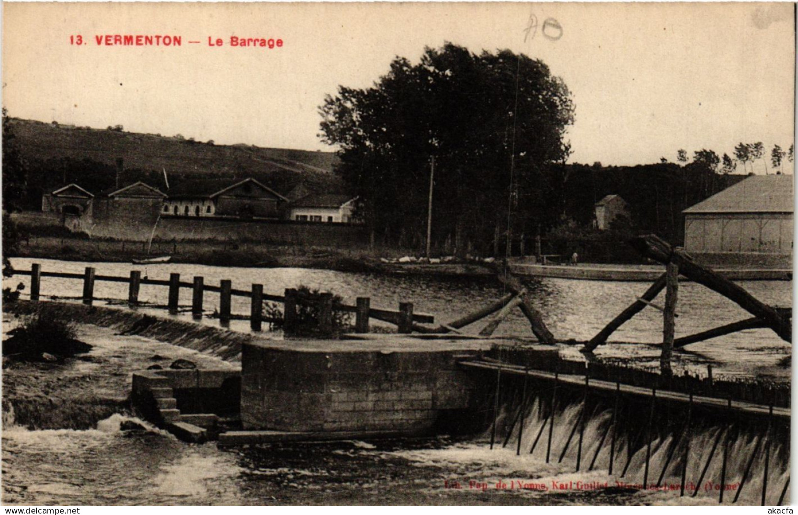 CPA VERMENTON - Le Barrage (658361)