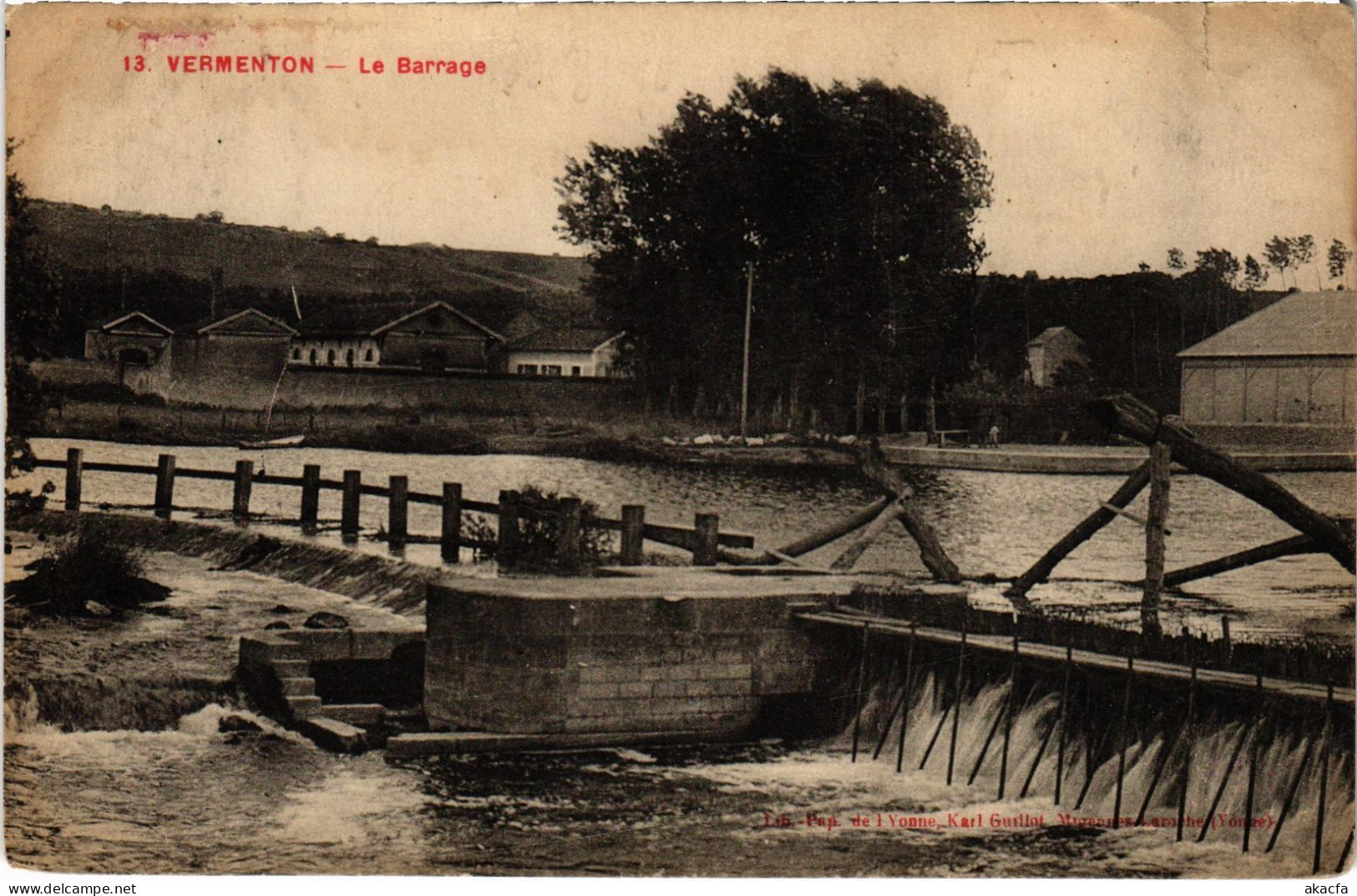 CPA Vermenton Le Barrage FRANCE (1451913)