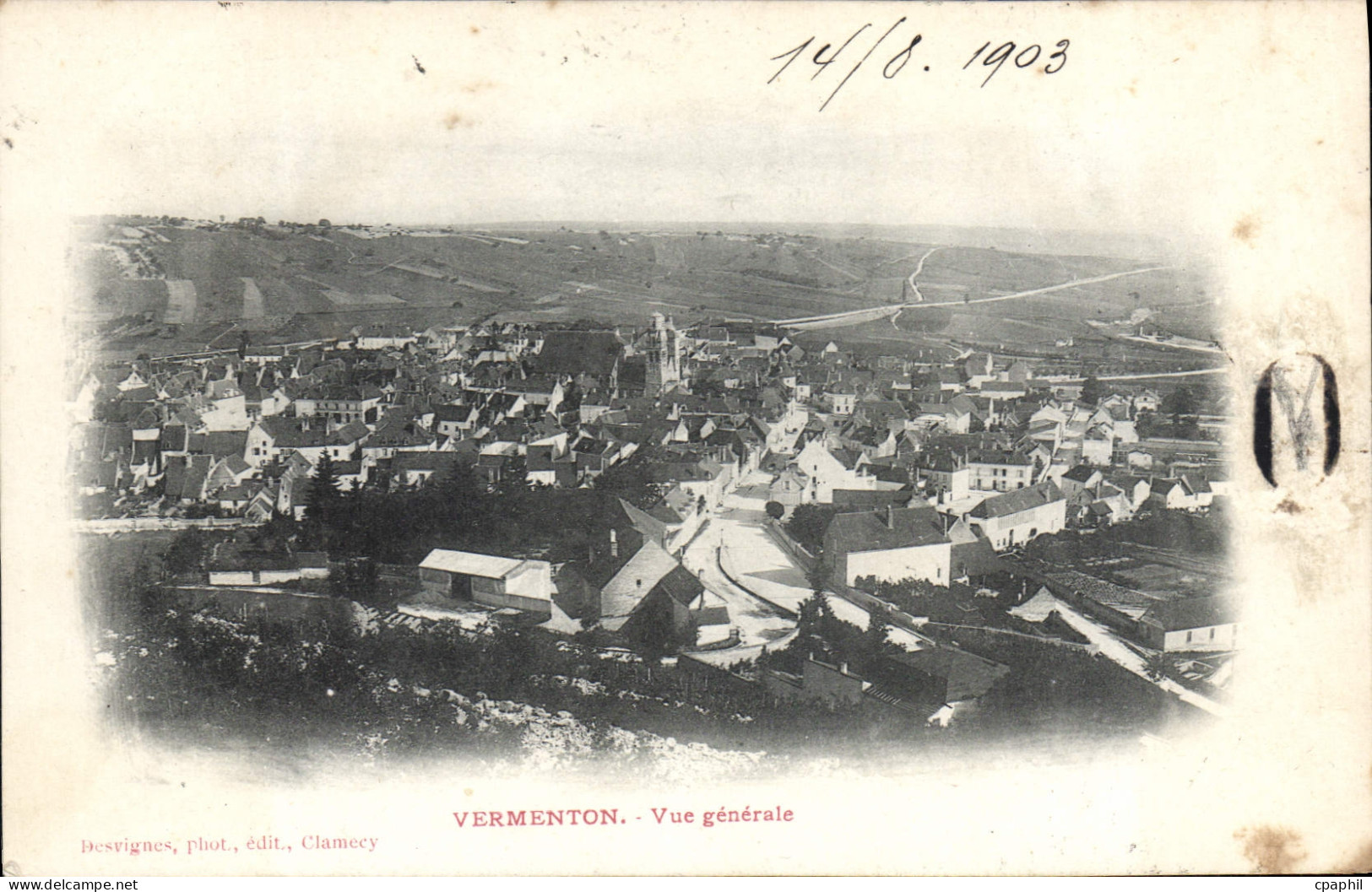 CPA Vermenton Vue Generale