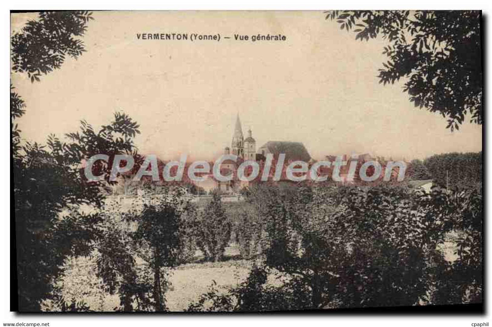 CPA Vermenton Vue Generale