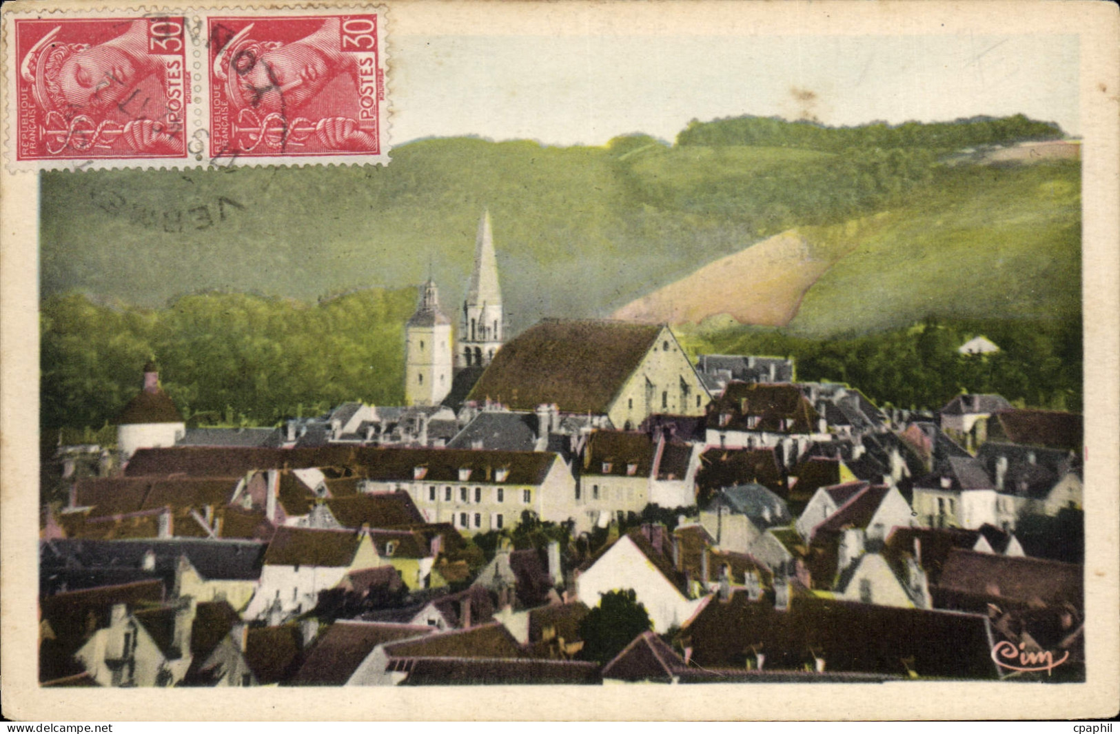 CPA Vermenton Yonne Vue Generale