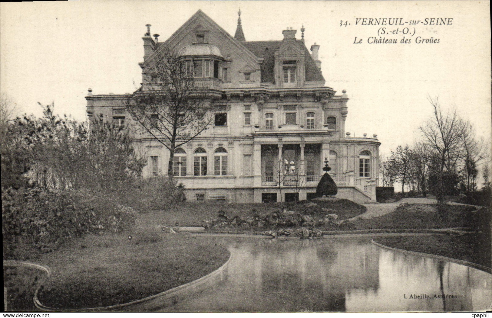 CPA Verneuil Sur Seine Le Chateau Des Groues