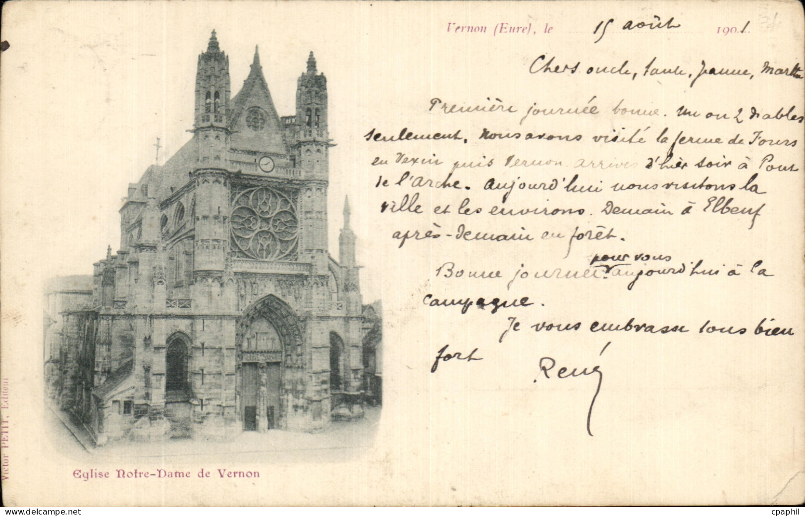 CPA Vernon Eglise Notre Dame de Vernon