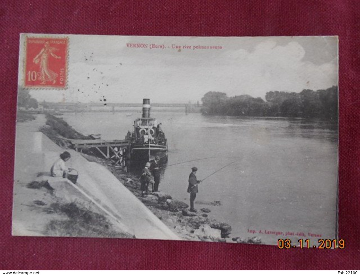 CPA - Vernon - Une rive poissonneuse