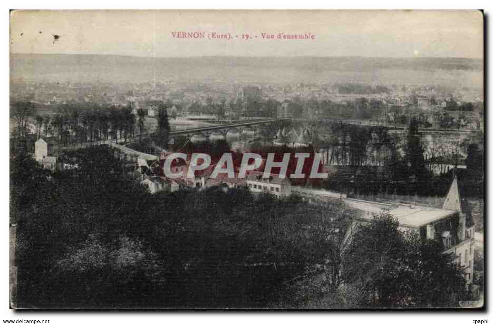 CPA Vernon Vue d'ensemble