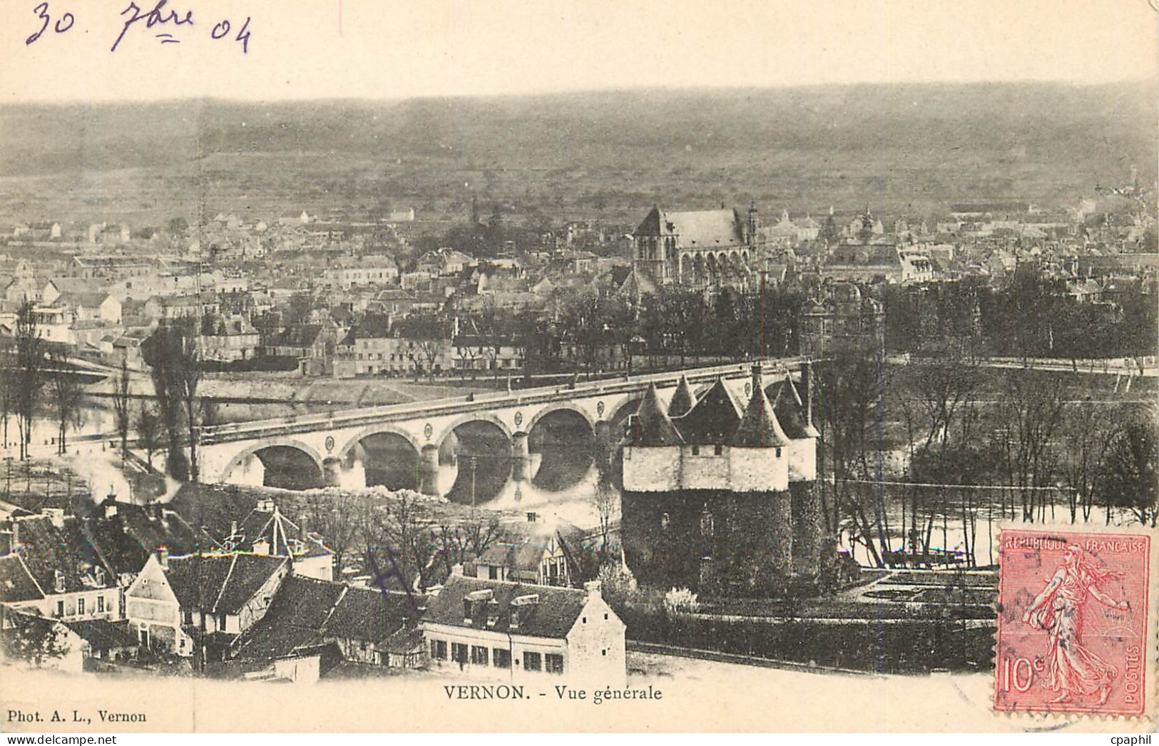 CPA Vernon Vue generale