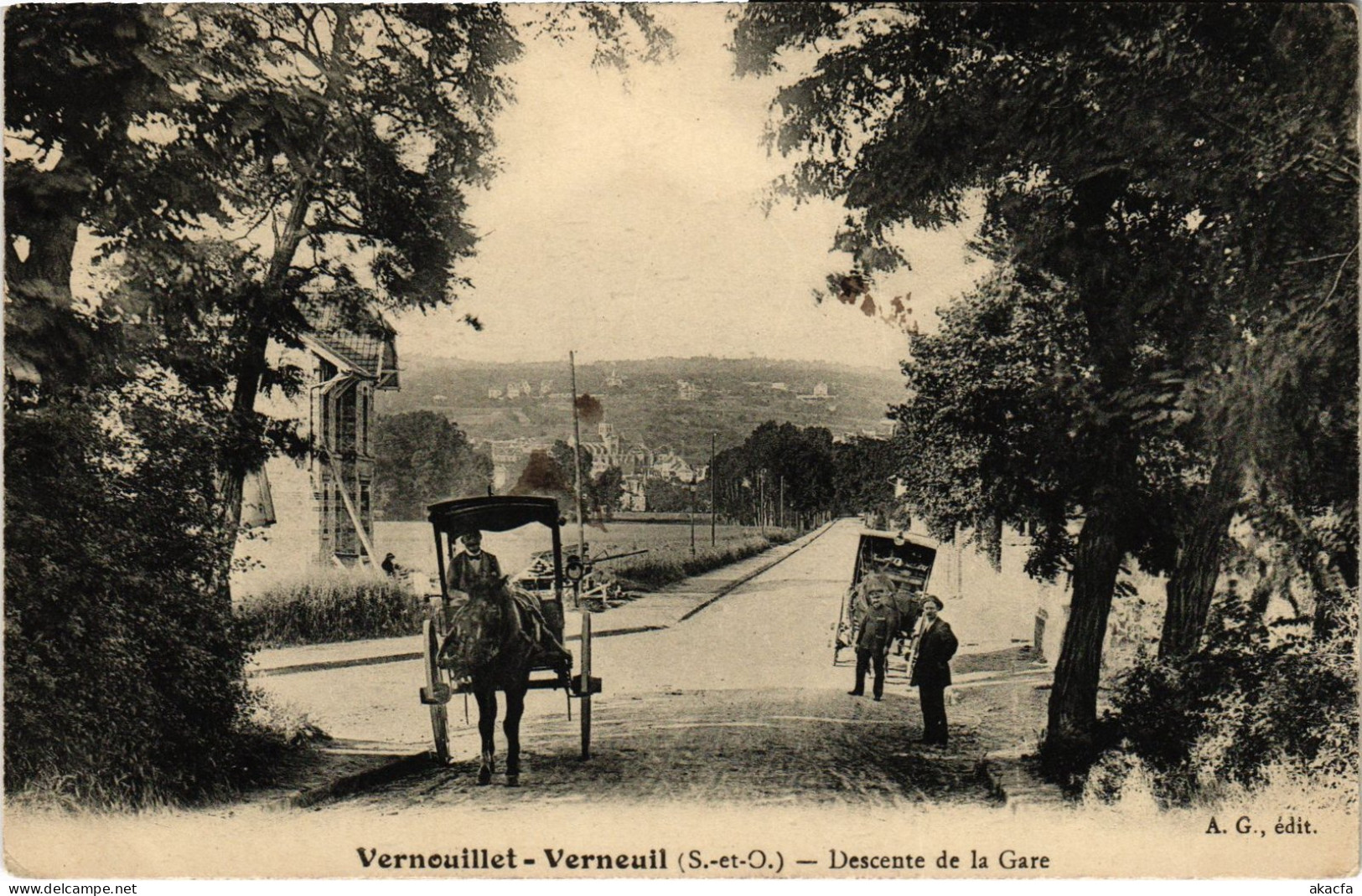 CPA Vernouillet Descente de la Gare FRANCE (1379102)