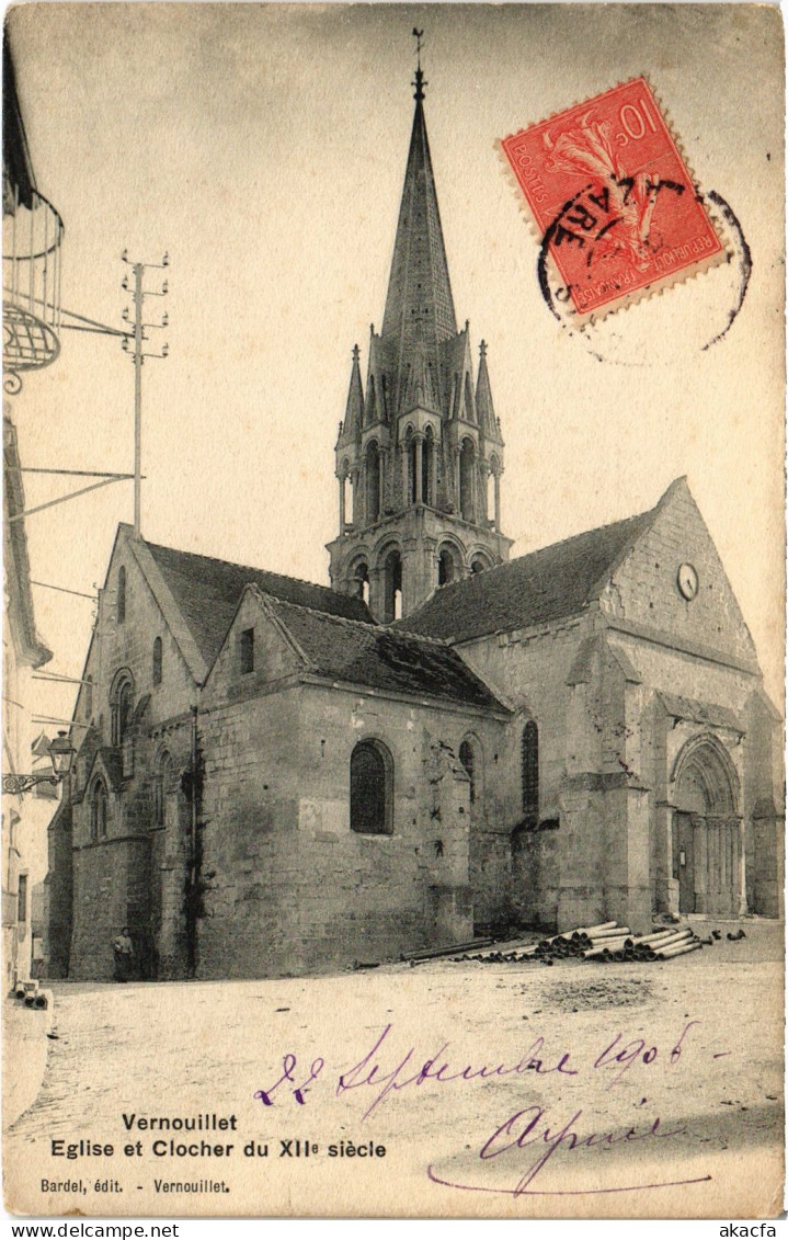 CPA Vernouillet Eglise et Clocher FRANCE (1379110)