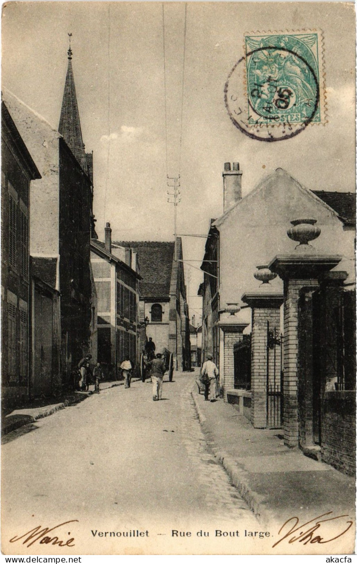 CPA Vernouillet Rue du Bout large FRANCE (1379118)