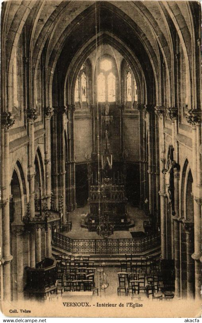 CPA VERNOUX Intérieur de l'Église (660827)