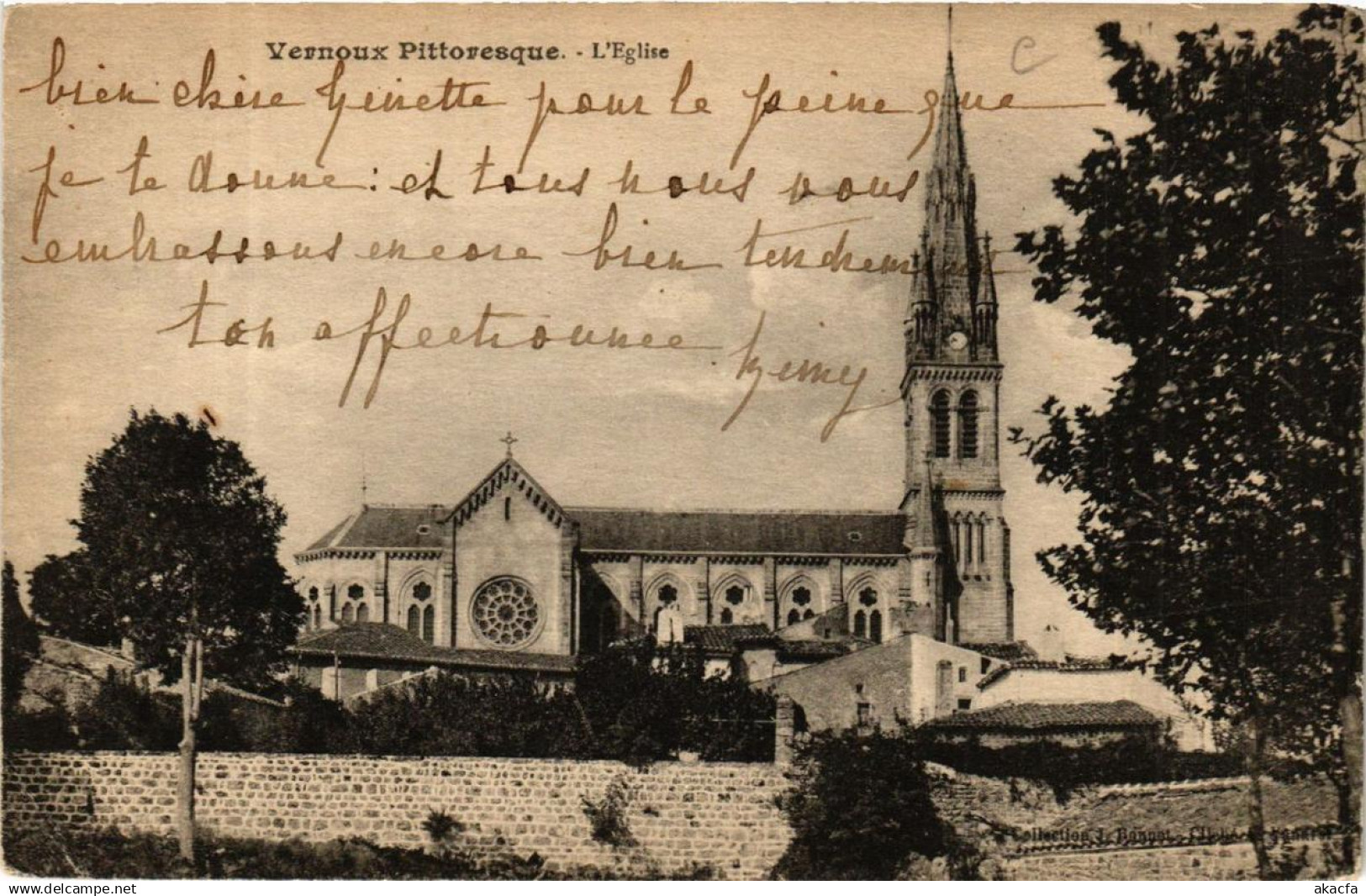 CPA VERNOUX L'Église (660851)