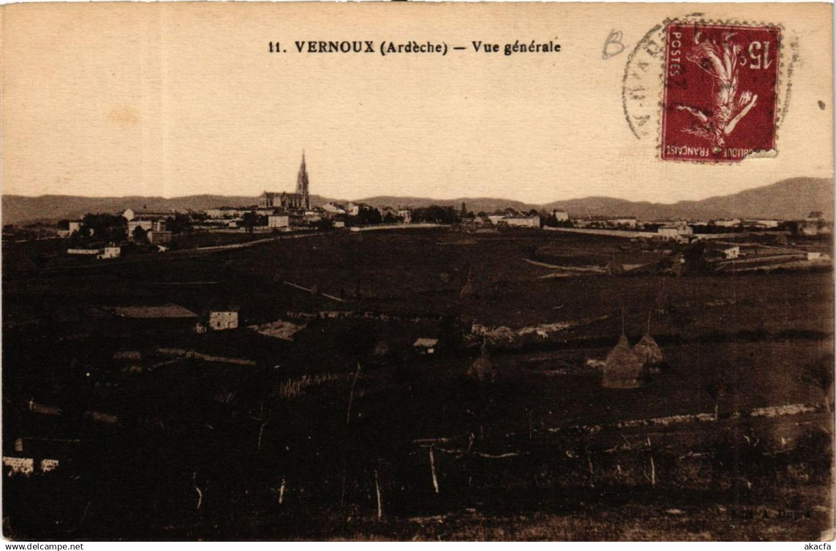CPA VERNOUX Vue générale (660850)
