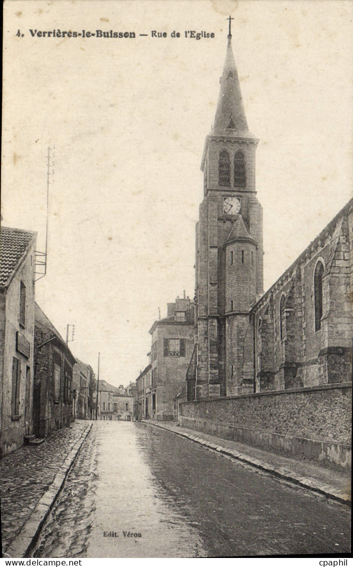 CPA Verrieres Le Buisson Rue De I'Eglise