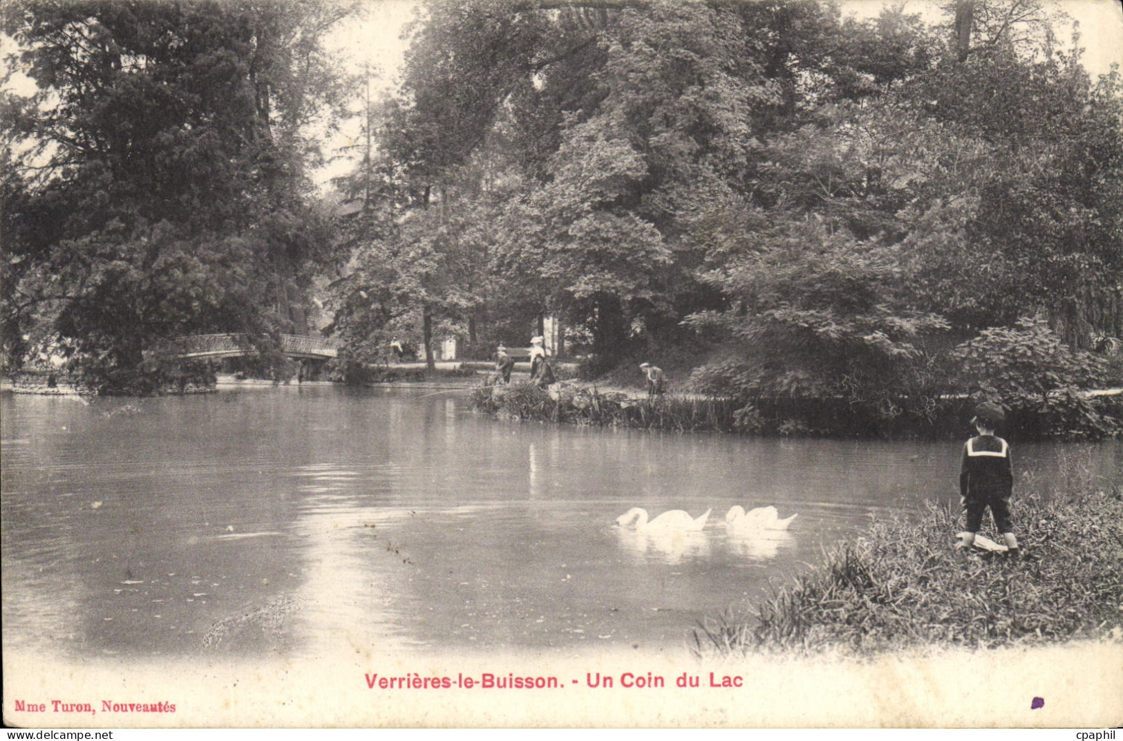 CPA Verrieres le Buisson un coin du Lac