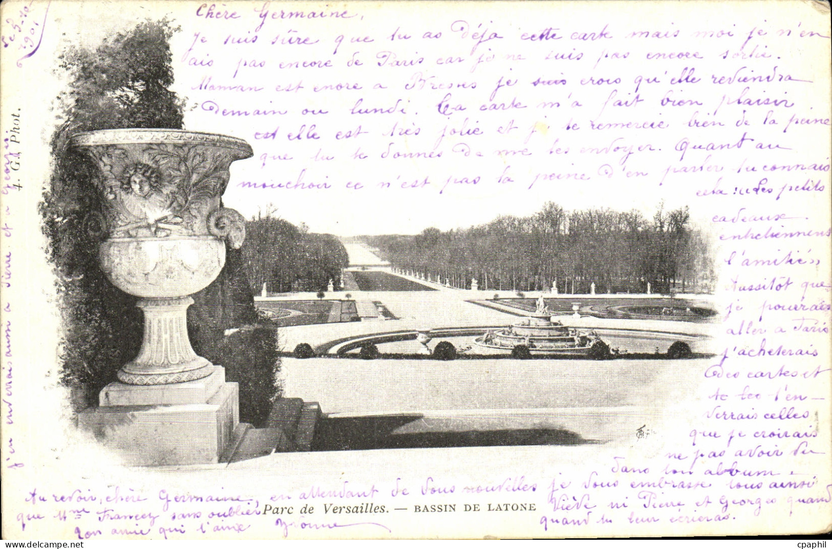 CPA Versailles Chateau Bassin de Latone