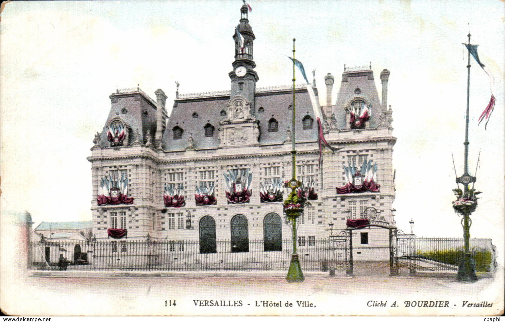 CPA Versailles L Hotel de Ville Cliche Bourdier Versailles