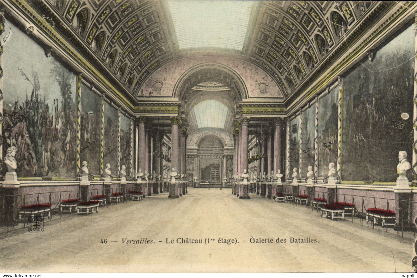 CPA Versailles Le Chateau Galerie des Batailles