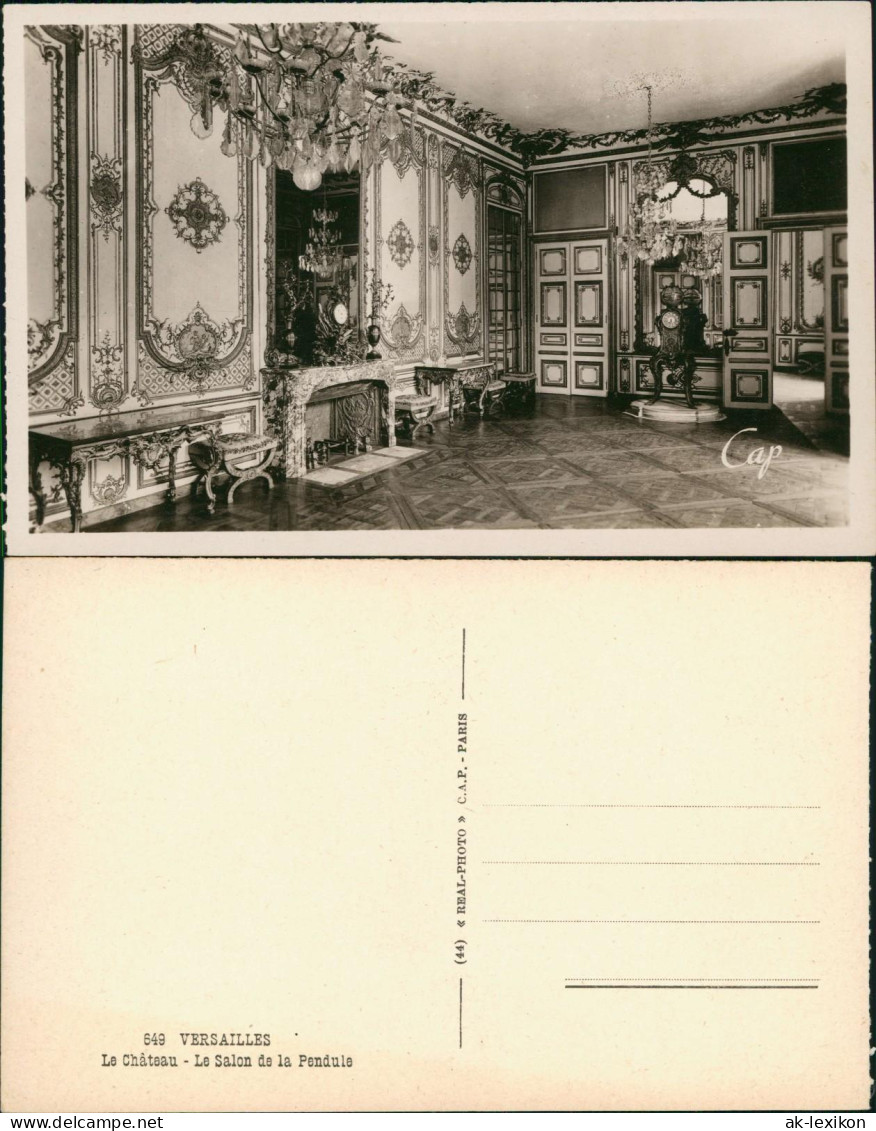 CPA Versailles Le Château Le Salon de la Pendule Schloss 1939