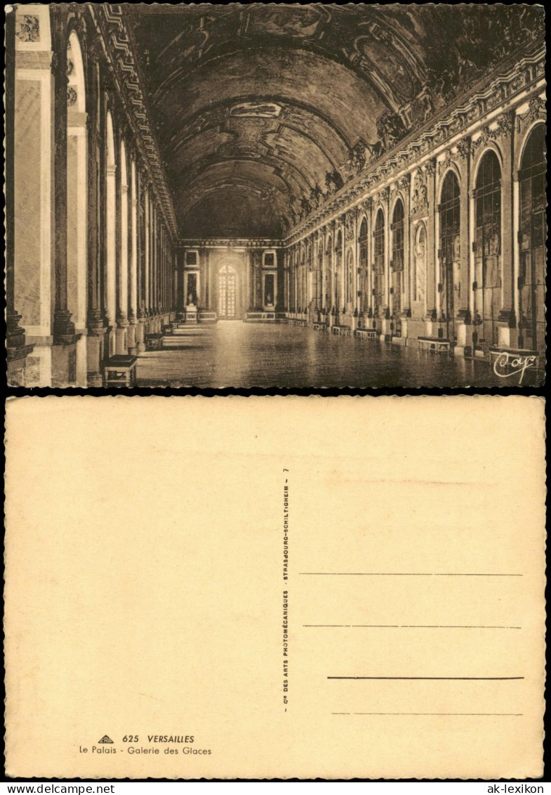 CPA Versailles Le Palais - Galerie des Glaces 1928