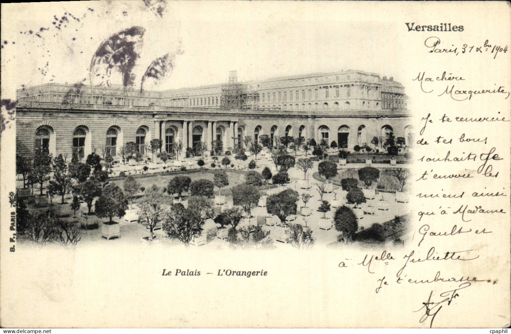 CPA Versailles Le Palais L'Orangerie
