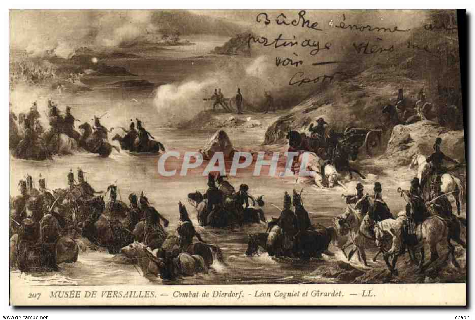 CPA Versailles Musee Combat de Dierdorf Leon Cogniet et Girardet Militaria