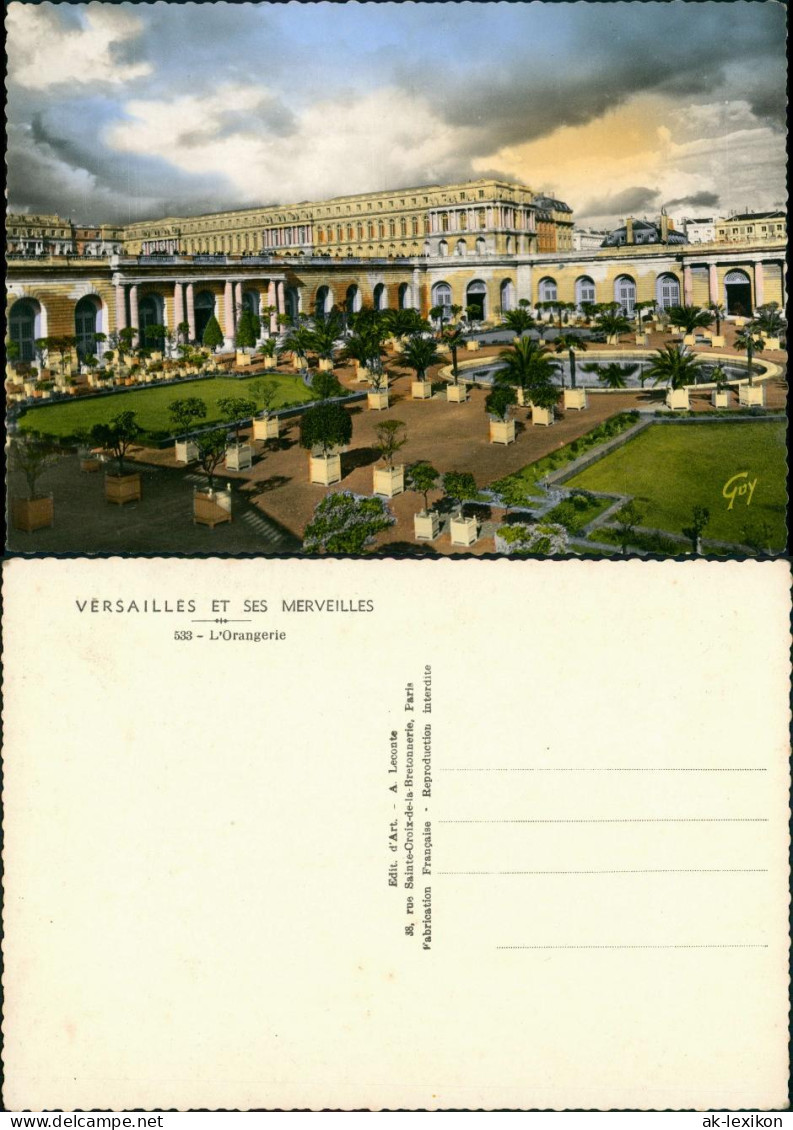 CPA Versailles Orangerie coloriertes Foto 1969