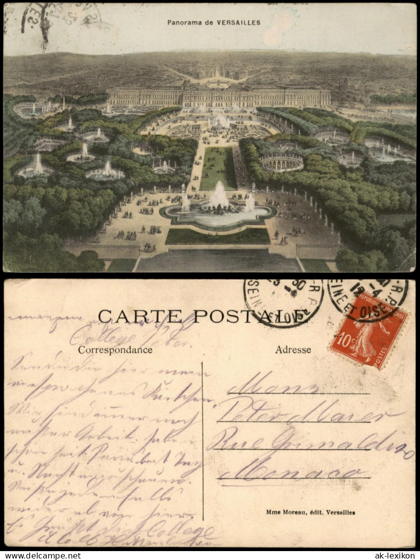CPA Versailles Panorama von Versailles 1910