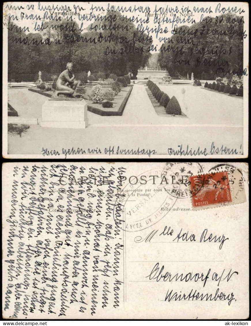 CPA Versailles Schloss Versailles (Castle) Park-Ansicht 1910