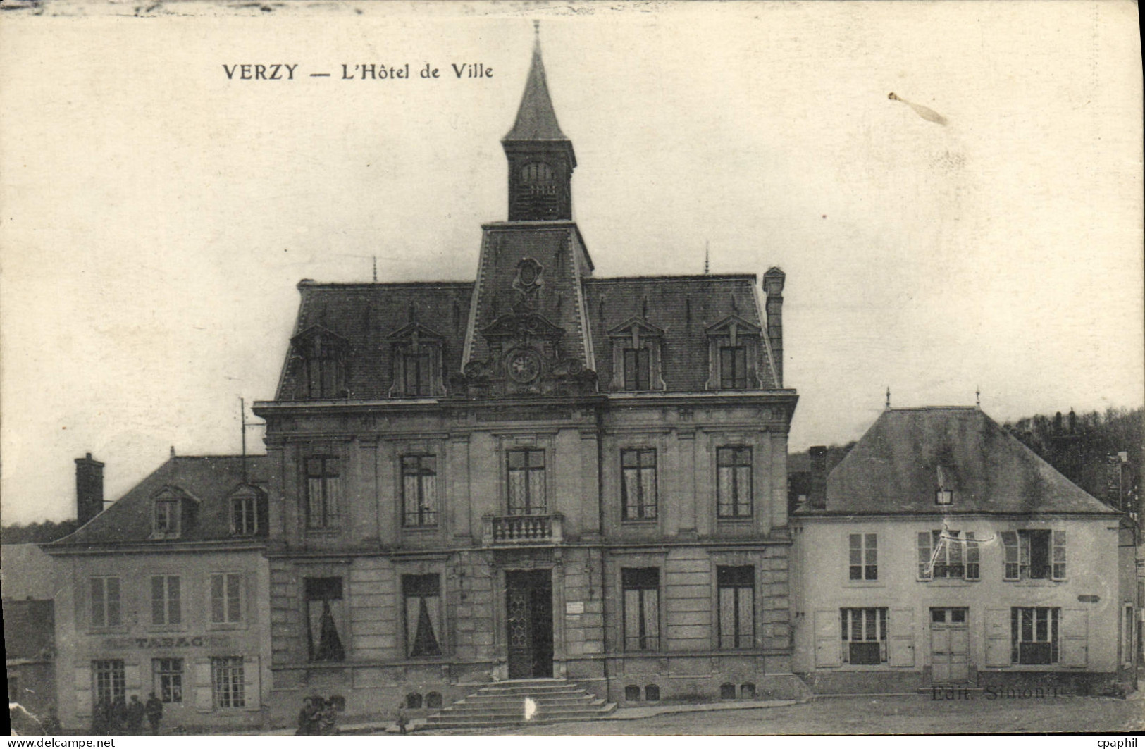 CPA Verzy L'Hotel de Ville