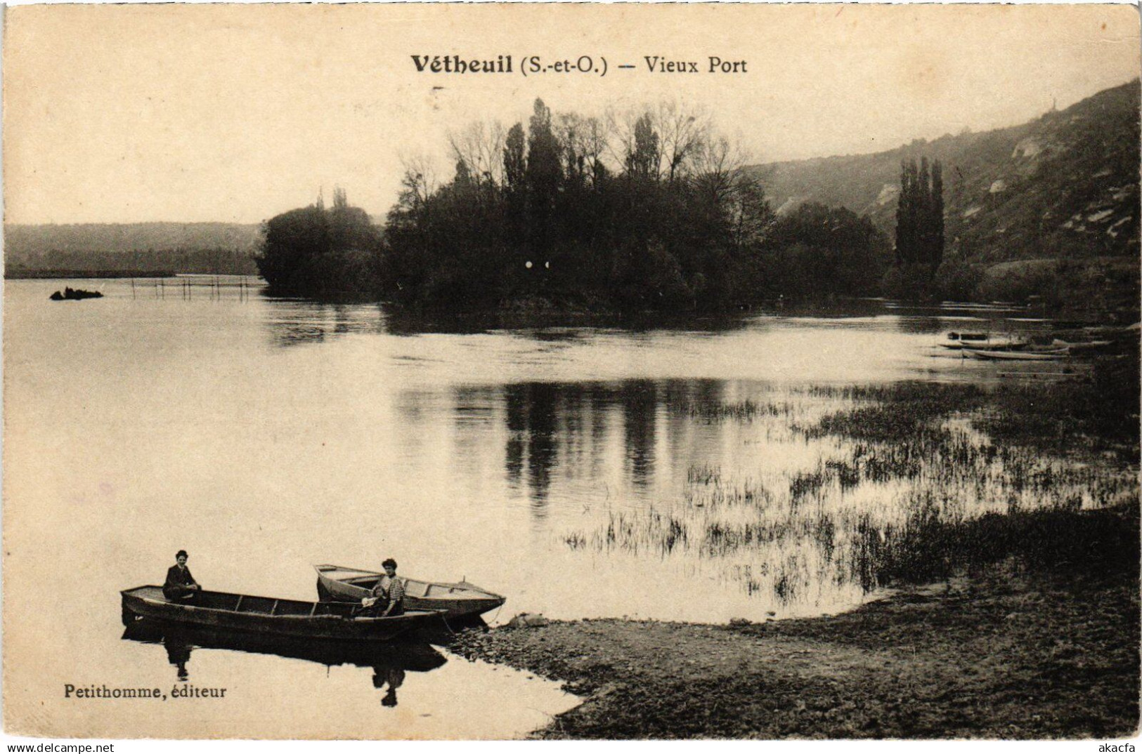 CPA Vetheuil vieux Port (1317875)