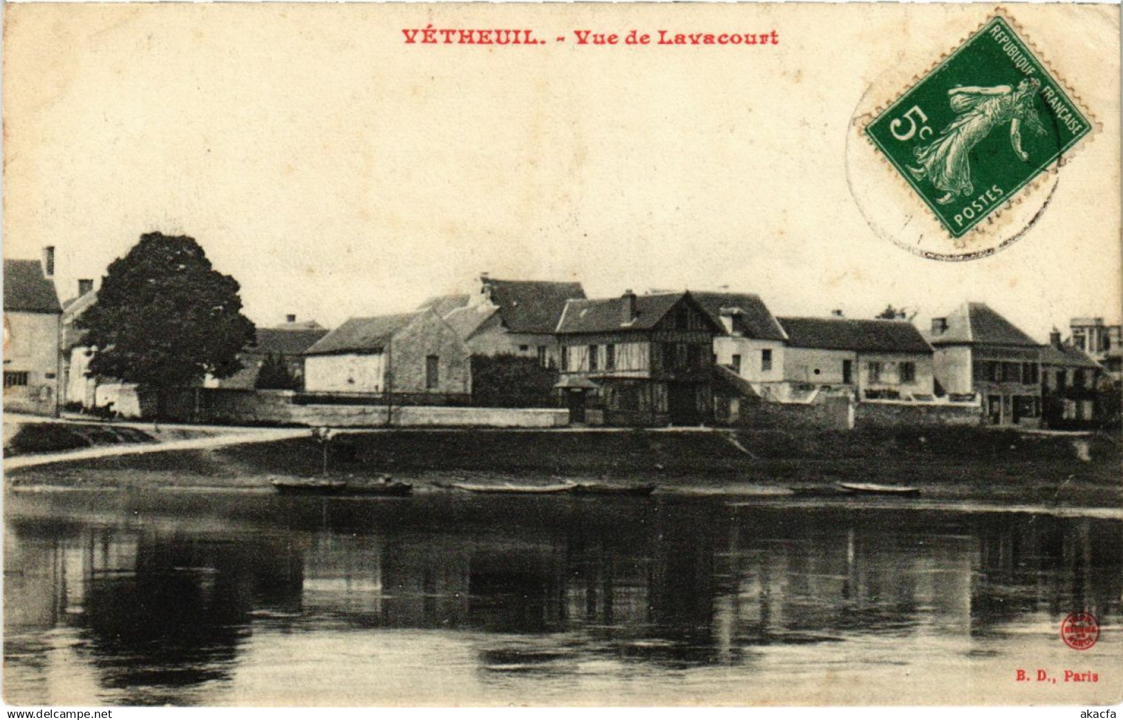 CPA VETHEUIL - Vue de Lavancourt (107415)