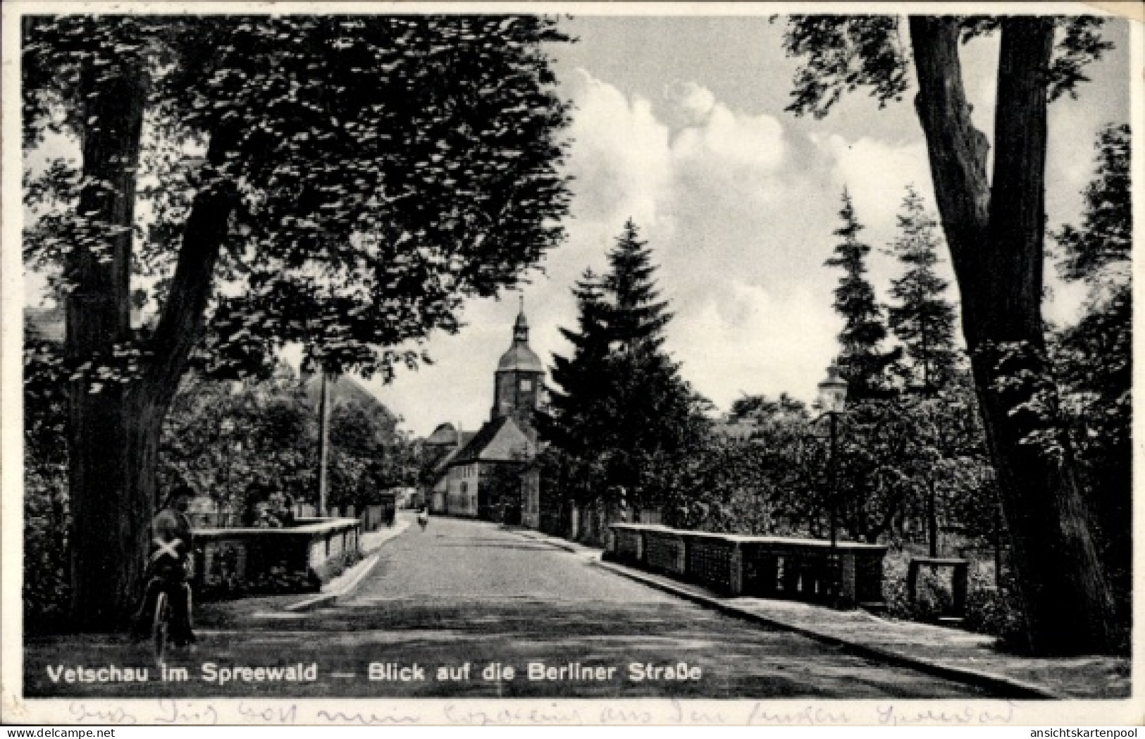 CPA Vetschau im Spreewald, Straßenpartie