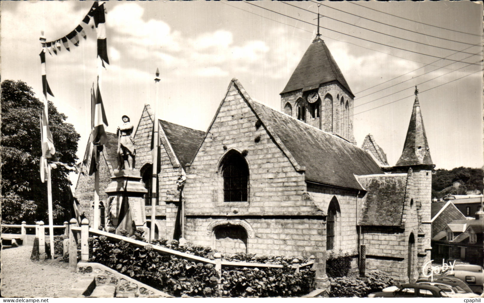 CPA Veules Les Roses L'Eglise Saint Martin