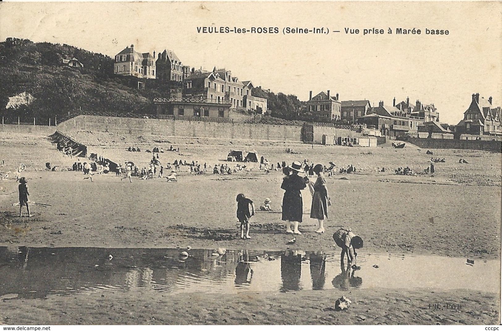 CPA  Veules-les-Roses Vue prise à marée basse